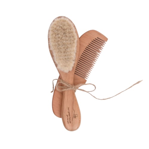 Wooden Baby Brush and Comb Set