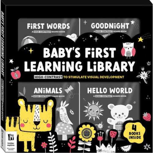 Babys First Learning Library, High Contrast Board Books by Hinkler, Board Book, 9781488970214 | Buy online at The Nile