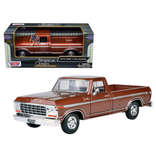 1979 Ford F-150 Pickup Truck Brown 1/24 Diecast Model Car by Motormax