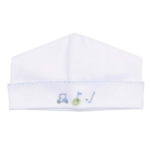 Tiny Tee Time Embroidered Hat - Light Blue