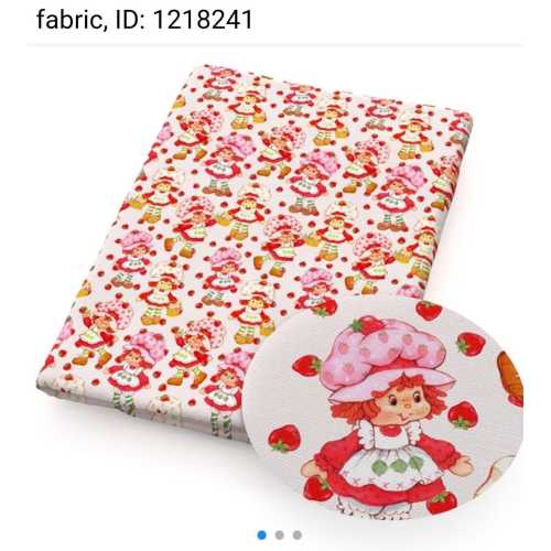Strawberry Shortcake several patterns choose Crib Toddler Bedding Sheet  fitted sheet - Blanket - Pillow Case - Curtain - Valance 3d letters