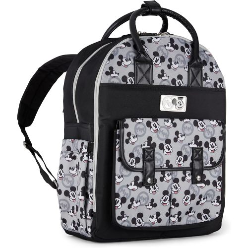Disney Unisex Baby Travel Diaper Backpack| 16-Inches Height Multi-Functional Bag, Mickey Mouse Double Handle, Extra Large
