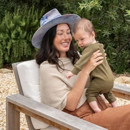 We are Amma | The Cocoon™ - Newborn Essentials Must Haves: Nursing Cover for Breast Feeding Essentials | Nursing Sweater Used as Breastfeeding Cover (Natural, One Size)