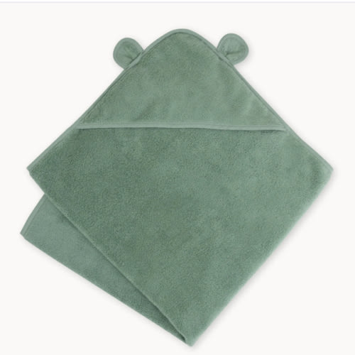 Organic Cotton Hooded Towel - Sage – Natemia