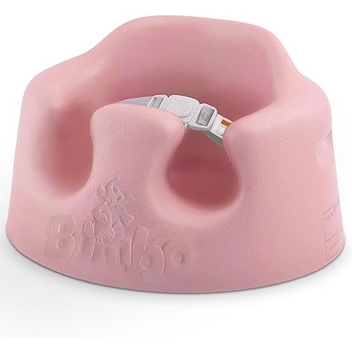 Bumbo Baby Floor Seat, Portable Sit Up Activity and Eating Chair, Cradle Pink