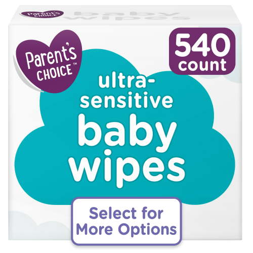 Parent's Choice Ultra-Sensitive Baby Wipes, 540 Count (Select for More Options)