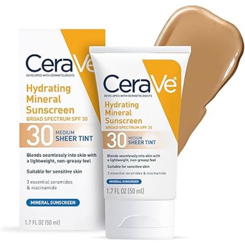 CeraVe Hydrating Mineral Sunscreen SPF 30 Medium
