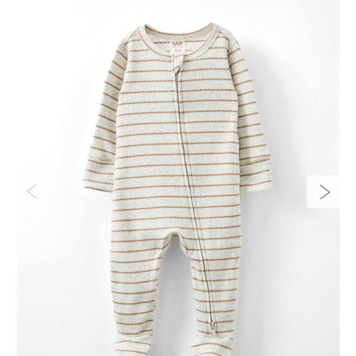 Organic Pointelle Zip All In One Romper