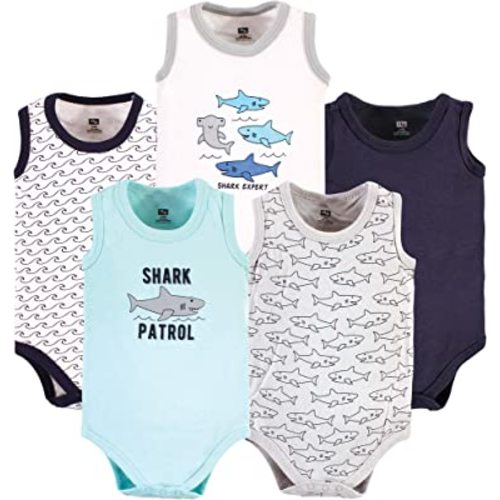 Hudson Baby Unisex Baby Cotton Sleeveless Bodysuits