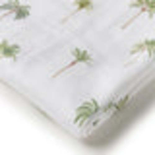 Green Palm Organic Muslin Wrap | Snuggle Hunny