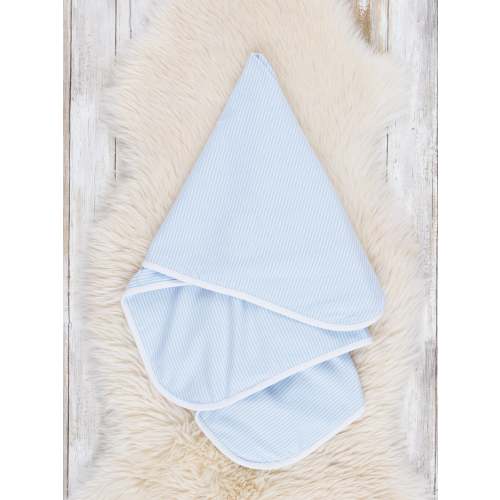 Classic Baby Blue Striped Striped Blanket