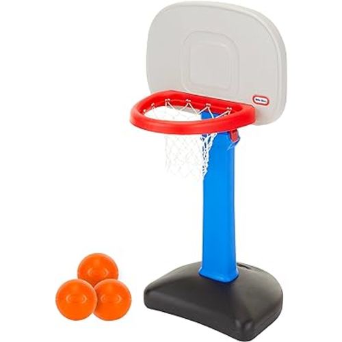 Little Tikes Easy Score Basketball Set, Blue, 3 Balls - Amazon Exclusive, 23.75 x 22 x 61 inches