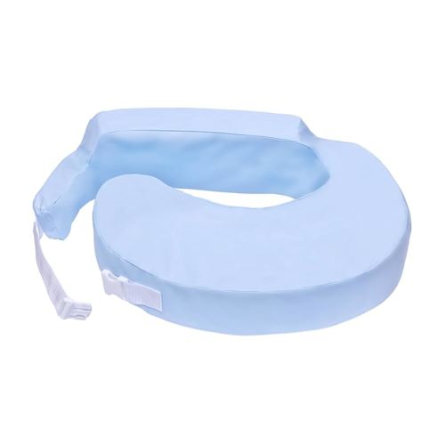 My Brest Friend Professional Nursing Pillow | Ergonomic Breastfeeding Pillows | Ideal for Lactation Consultants, NICUs & More | Breastfeeding Essentials | Handy Side Pocket & Easily Wipes Clean, Blue