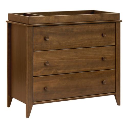Babyletto Sprout 3-Drawer Changer Dresser with Removable Changing Tray - Natural Walnut