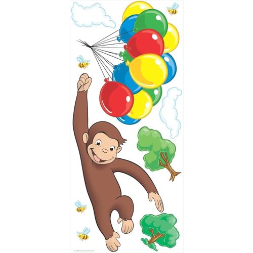 RoomMates DreamWorks Curious George Peel and Stick Giant Wall Decal by RoomMates, RMK1082GM