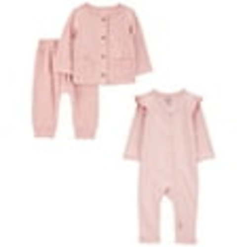 Carter's Child of Mine Baby Girl Plush Outfit Set and Jumpsuit, 3-Piece, Sizes Newborn-6/9 Months