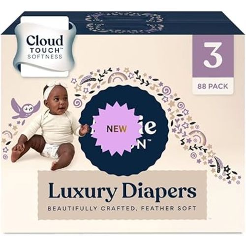 New~Millie~Moon Lux~URY Diapers – Ultra Soft CloudTouch Diapers with 12 Hour Absorbency (Size3-88Count)