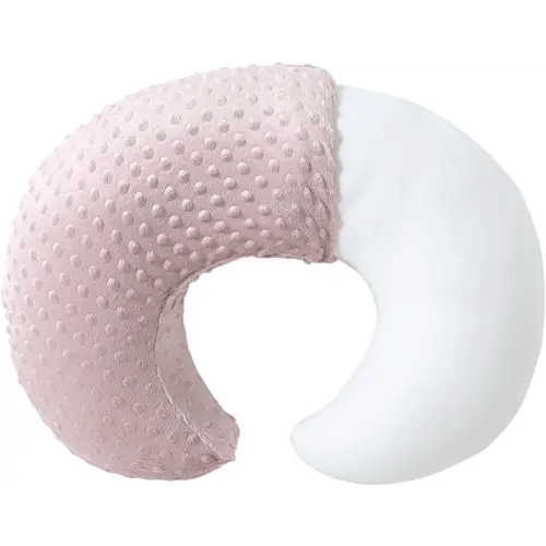 Baby Nursing Pillow and Body Positioner with Premium Slipcover for Breastfeeding for Baby Boys and Girls, Feeding Pillow with Breathable Comfortable Pillowcase (Sepia Rose)