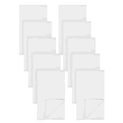 Gerber 10 Pack Flatfold White Cloth Diapers for Babies - 24" x 27" Newborn Diapers - Reusable, Soft & Absorbent 100% Cotton
