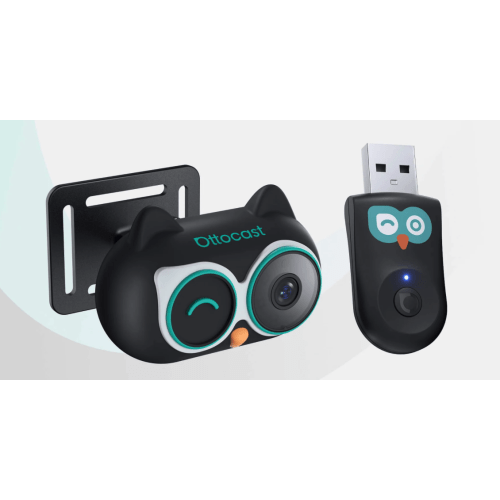 Ottocast Cabin Care Wireless CarPlay Adapter with Rear Seat Monitor