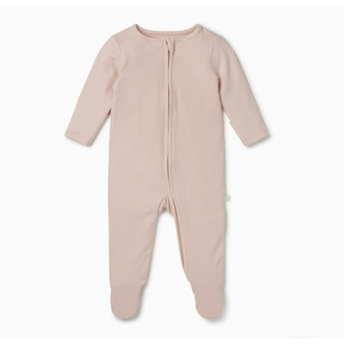Ribbed Clever Zip Baby Footed Pajamas | Organic Onesies | MORI US