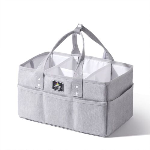 Gray Diaper Caddy Organizer