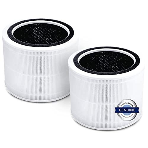LEVOIT Core 200S Air Purifier Replacement Filter, 3-in-1 Filter, High-Efficiency Activated Carbon, Core 200S-RF, 2 Pack, White