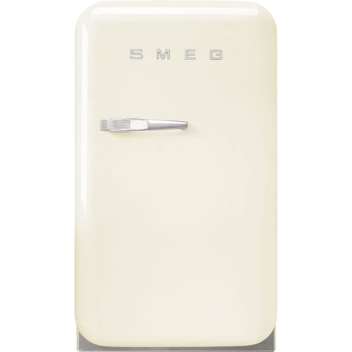 Smeg FAB5 Retro Mini Fridge – 50s Style Compact Small Refrigerator, 1.2 cu ft, Automatic Defrost, LED Lighting, Adjustable Shelves– Made in Italy – Perfect for Home, Dorm, Office, Hotel -Cream