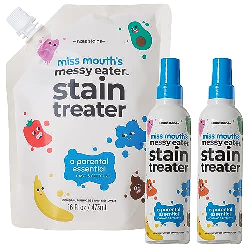 Miss Mouth's Messy Eater Stain Treater - 2 Pack Stain Remover Spray and 16oz Refill Pouch