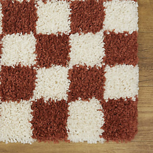 Mackie Checkered Shag 7' 10" x 10' Area Rug