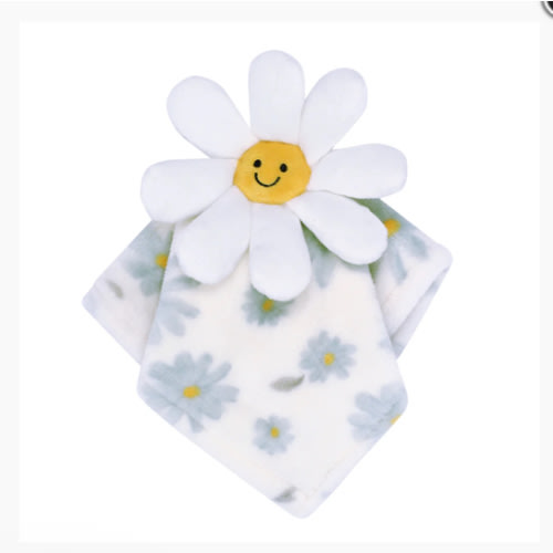 Sweet Daisy Lovey White Flower Plush Security Blanket – Lambs & Ivy