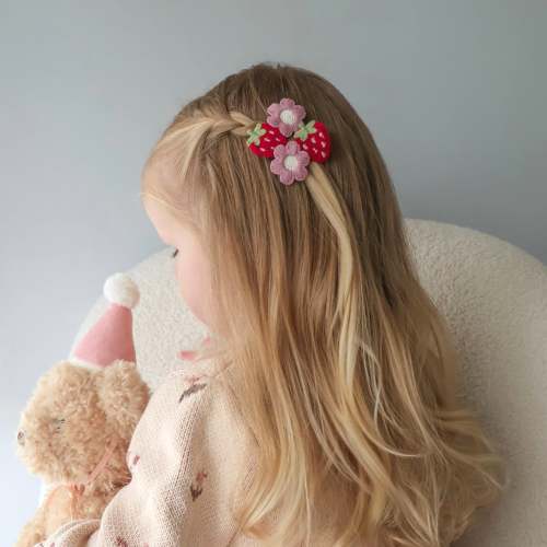 Clip Pigtail // Berry Bloom - Plum