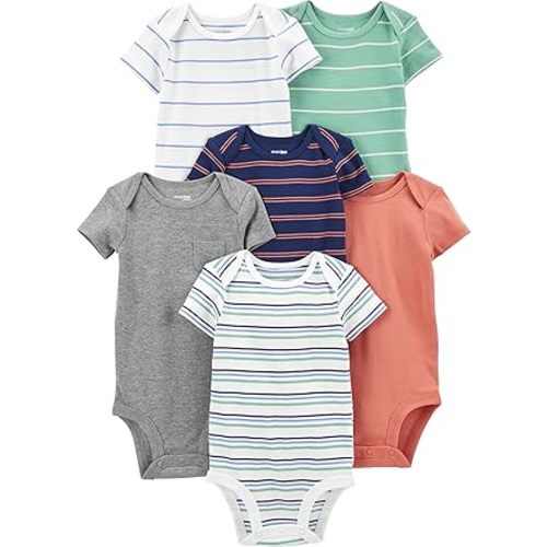 Simple Joys by Carter's baby-boys 6-pack Short-sleeve Bodysuit