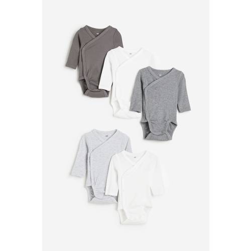 5-PACK WRAPOVER BODYSUITS