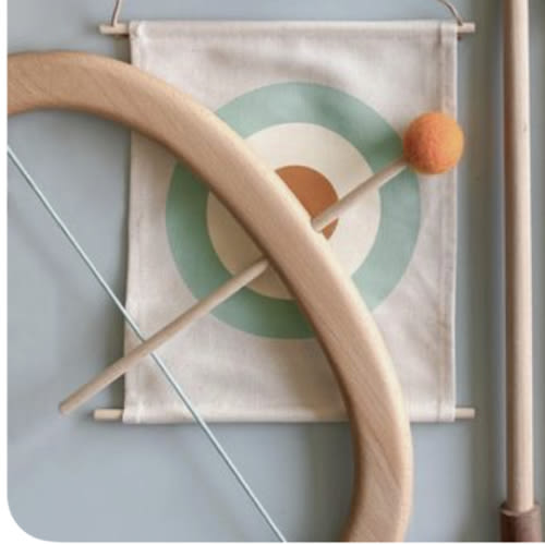 Handmade Beechwood Felt Tip Archery Set