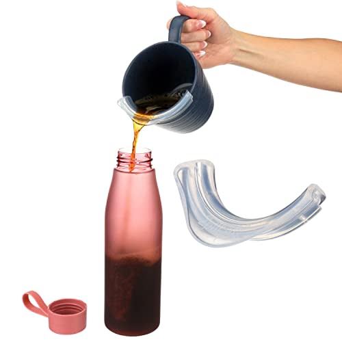 ZpillSafe® Regular Fit - Innovative Funnel for 2”- 4” Size Diameter Liquid Containers - Food Grade Silicone - Made in USA - Kitchen Gadgets (2 Pack, Clear)