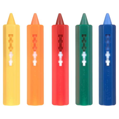 Munchkin Draw Washable Non-Toxic Toddler Bath Crayons, Unisex, 5 Pack