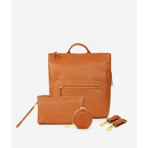 The Square Diaper Bag Bundle - Brown