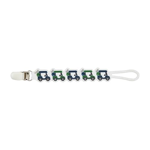 Mud Pie Baby Boy Golf Silicone Pacy Strap, 7"