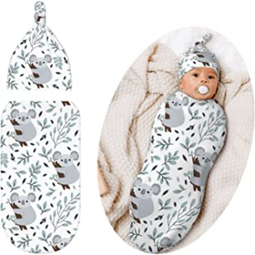 Swaddling Blanket for Baby, Soft Sleeping Bag, Sack for Newborn Boys Girls, Unisex Baby Stuff, Koala