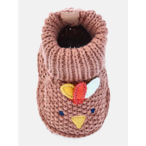 Carter's Child of Mine Baby Boys or Girls Knit Turkey Graphic Booties, Sizes 0M-12M