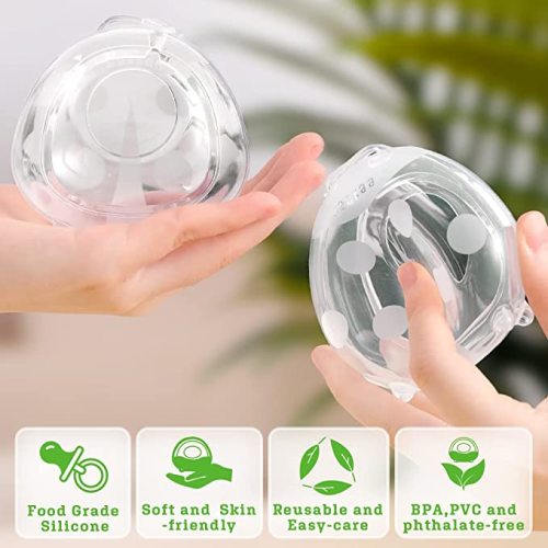 haakaa Ladybug Milk Collector Breast Milk Saver Breast Shell for Breastfeeding, Collect Breastmilk Leaks, Skin-Friendly and Easy to Wear (1.4oz/40ml,1PC) - Clear - 1.4oz/40ml - 1 PC