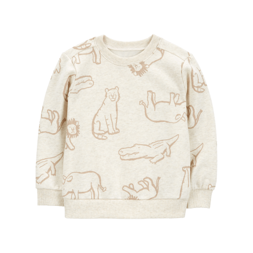 Baby Safari Animal Print Fleece Pullover - Carter's | Carter's