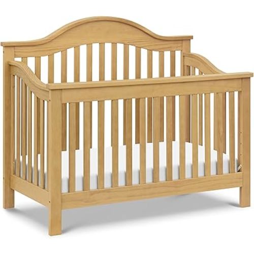 Davinci Jayden 4-in-1 Convertible Crib in Honey, Greenguard Gold Certified