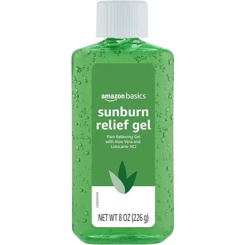 Amazon Basics Sunburn Relief Gel with Aloe Vera, 8 oz (Pack of 1) (Previously Solimo)
