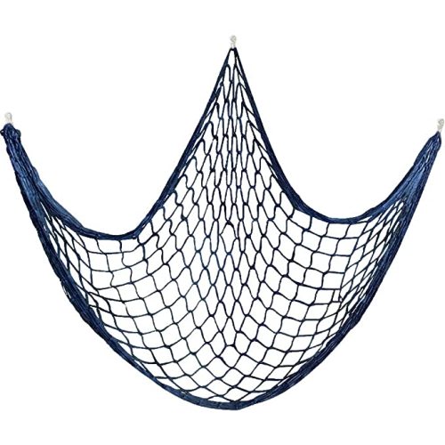Qesonoo Cotton Fishing Net Decorative 79 Inch Beach Themed Decor Home Bedroom Party Wall Decoration Fish Netting Decorative