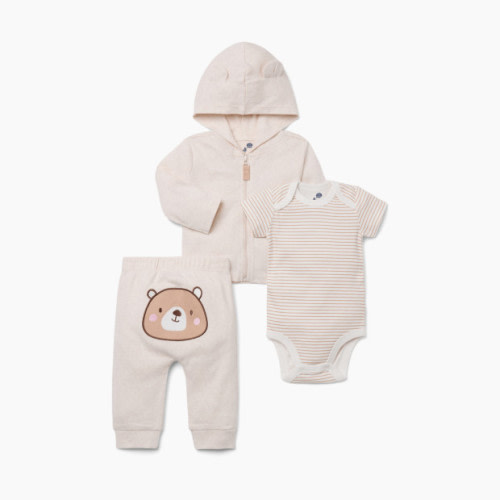 Small Story 3 Piece Hoodie Set - Beary Cute, 3-6 M