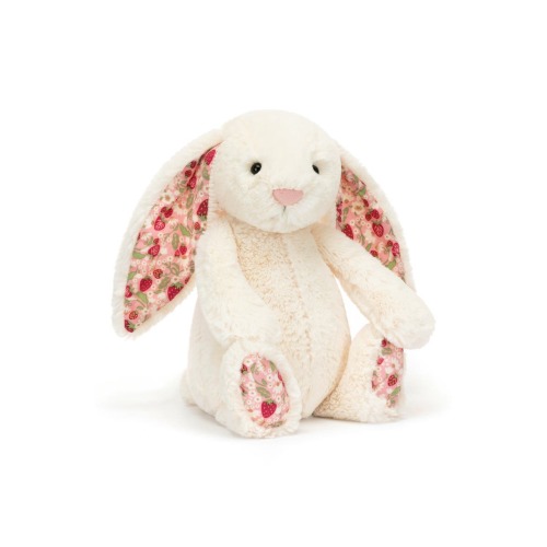 Medium Blossom Cream Bunny 'Berry' 12-Inch Plushie