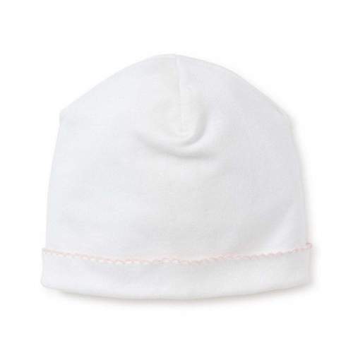 baby kissy basic hat white pink
