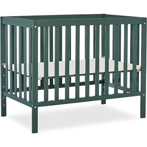 Dream On Me, Edgewood 4-in-1 Convertible Mini Crib, Olive